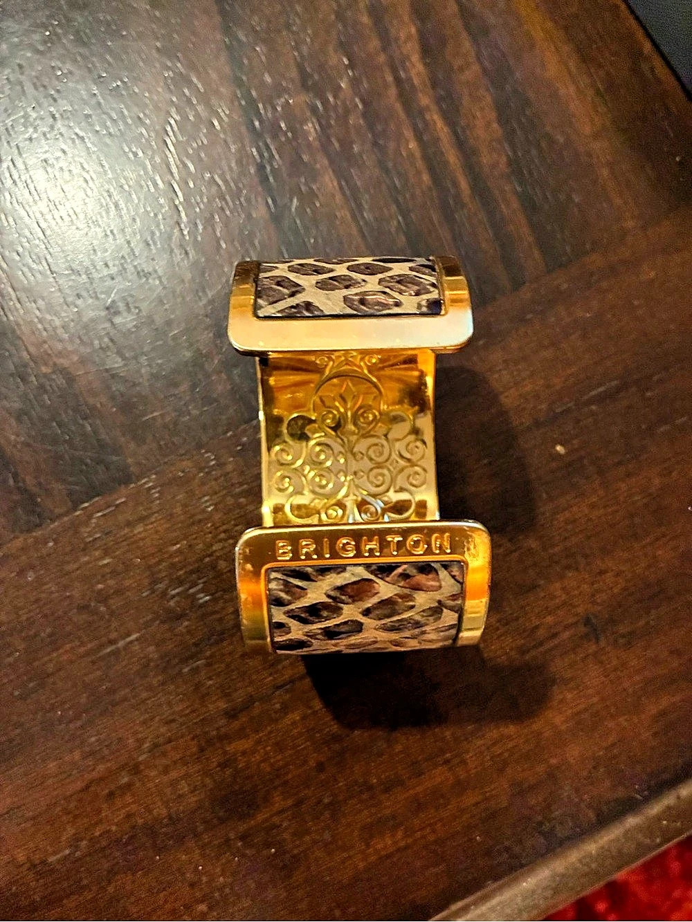 Brighton Animal Print Gold-Tone Bracelet